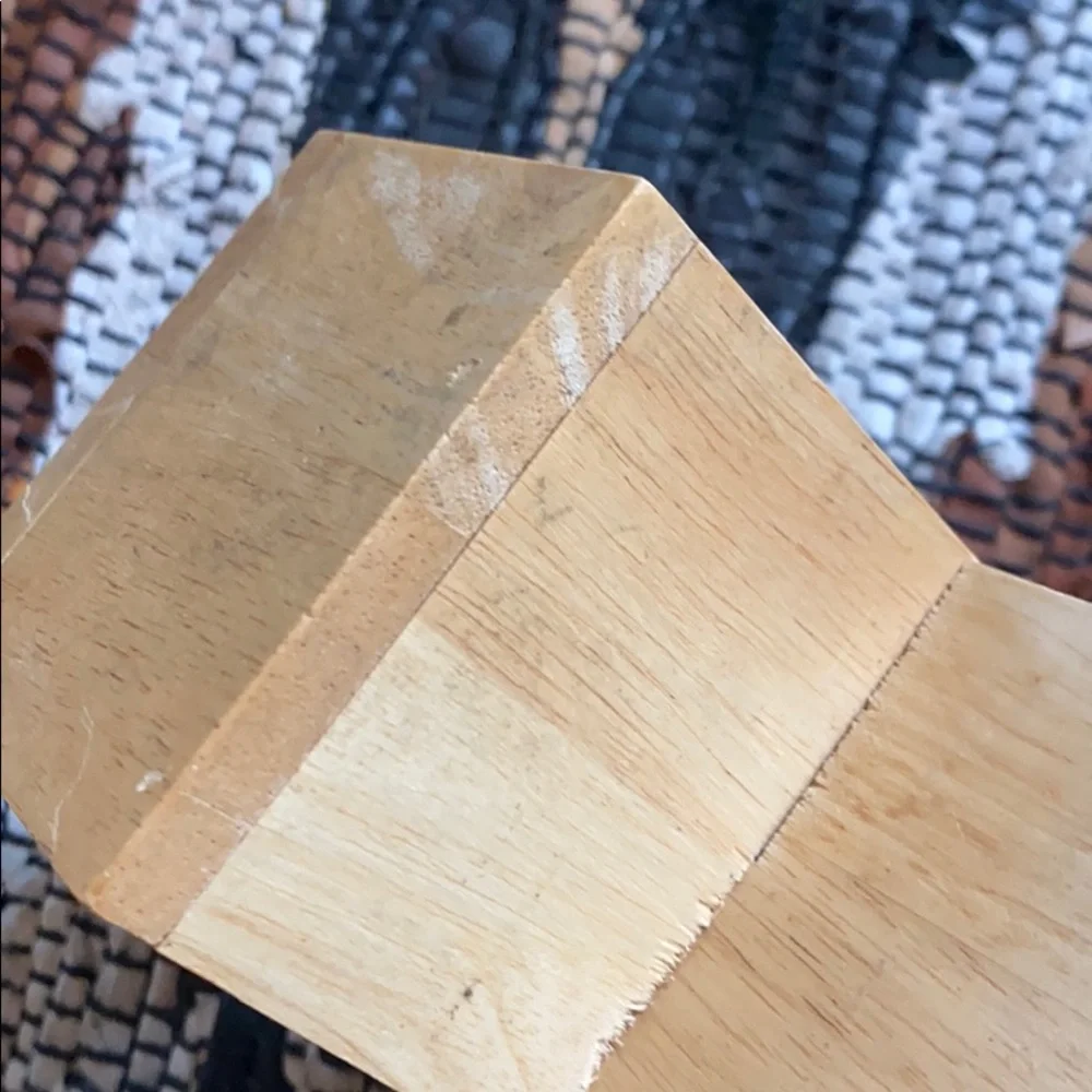 Natural Wood Diamond Grid Wall Shelf - Neutral